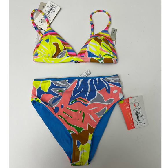 NWT Maaji Suzy Q Reversible Bottom & Rainbow Affair Triangle Top, Size Small - Picture 1 of 8